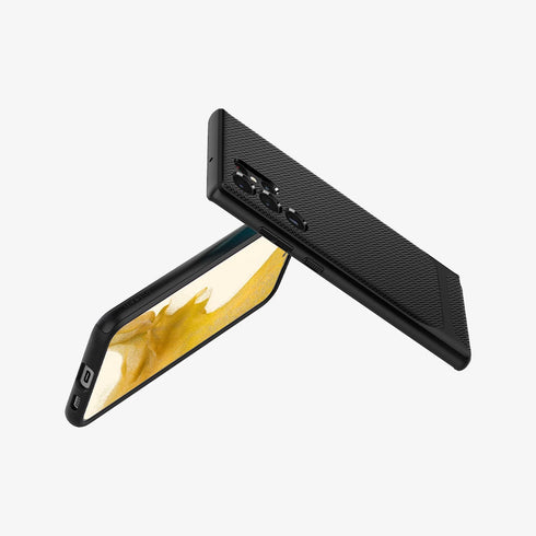 ACS03926 - Galaxy S22 Ultra 5G Case Neo Hybrid in gunmetal showing the back